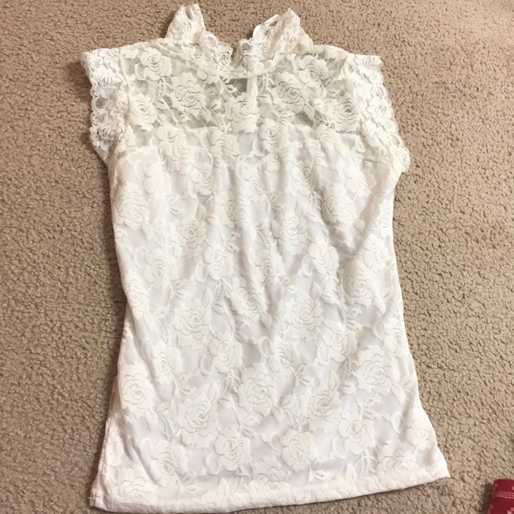 Lace High neck top